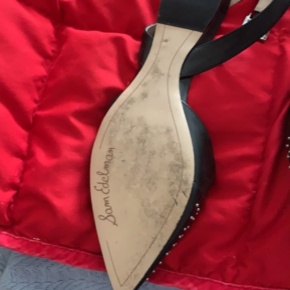 Sam Edelman black studded flat 9.5 - Picture 5 of 8